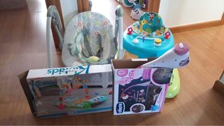 Lote Bebé: Hamaca, Andador y Móvil