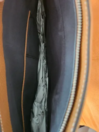 Maletín/Mochila Zara Cuero Trenzado Marrón