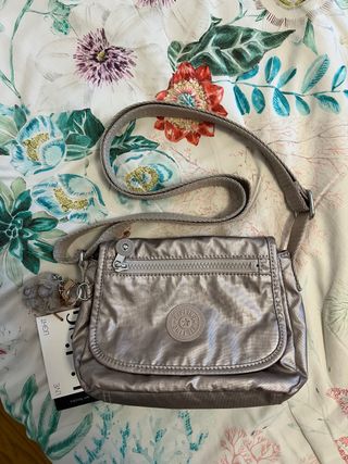 Bolso Kipling Sabian U metalizado
