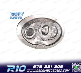 FAROS MINI R50 52 53 01-06 OJOS ANGEL LED FONDO CROMO