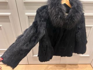 Chaqueta pelo con cuello zorro