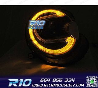 FAROS XENON MINI COOPER 06-14 LED NEGRO