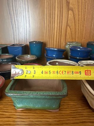 Lote 40 mini macetas bonsai cerámica