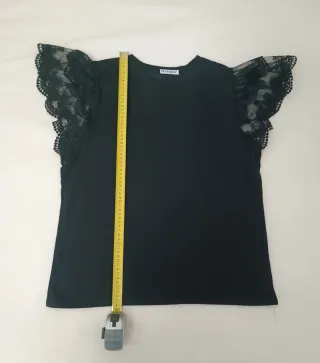 T-shirt ELAVIN donna pizzo maniche corte L