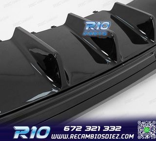 DIFUSOR MERCEDES W206 AMG 21- LOOK C43 + COLAS ESCAPE NEGRO