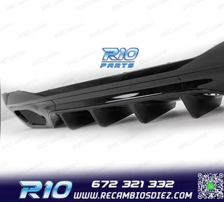 DIFUSOR MERCEDES W206 AMG 21- LOOK C43 + COLAS ESCAPE NEGRO