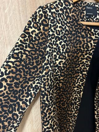 Chaqueta leopardo Blanco