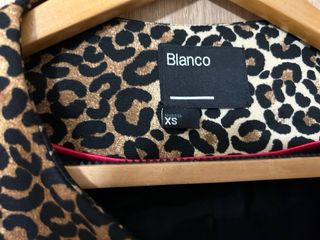 Chaqueta leopardo Blanco