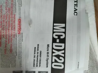 Equipo de música TEAC CD MC TX20