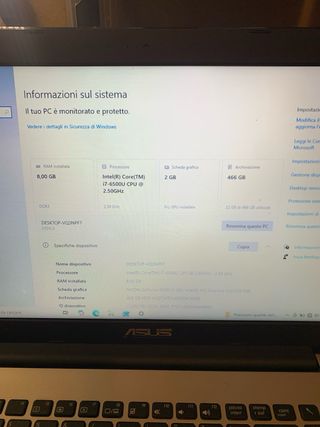 PC Portatile Asus Intel Core i7