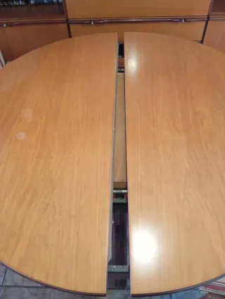 Muebles de salón: mesa, 4 sillas y balancines