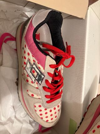 Scarpe Lotto Bianche/Rosa con Lacci