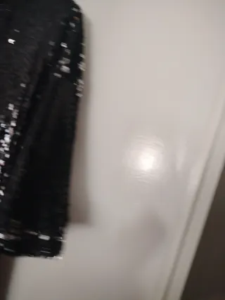 Vestido de fiesta lentejuelas negro