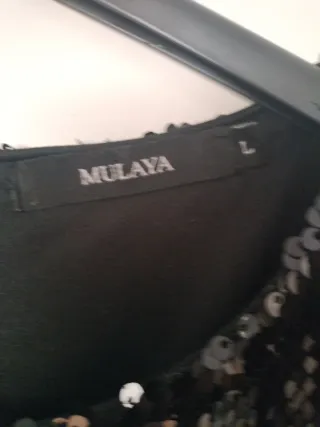 Vestido de fiesta lentejuelas negro