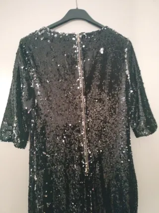 Vestido de fiesta lentejuelas negro