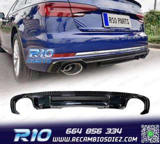 DIFUSOR AUDI A4 S LINE 16-19 LOOK RS4