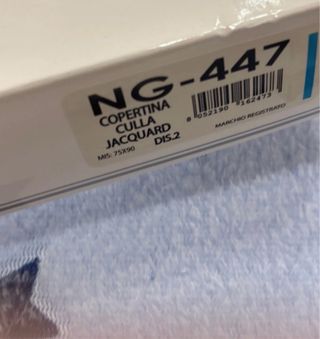 Copertina culla in pile azzurra con stelle