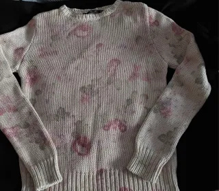 Jersey estampado floral de Zara