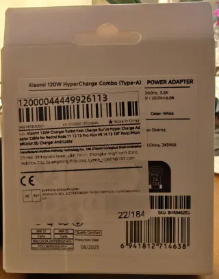 Cargador Xiaomi 120W HyperCharge Combo