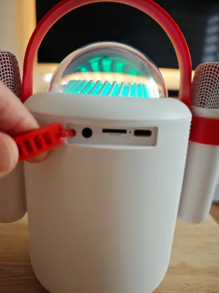 Karaoke Inalámbrico con 2 Micrófonos