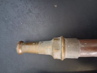 2 Lance idrante vintage in ottone e rame