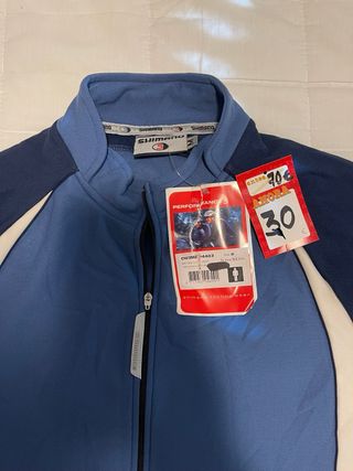 Maillot Invierno Shimano Azul/Blanco talla M NUEVO