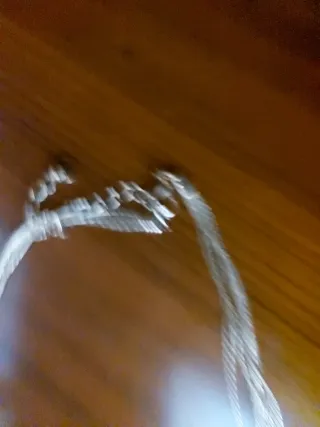 Collar de perlas bisutería dorado