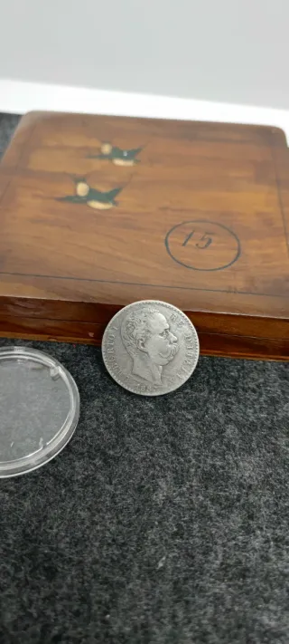 2 Lire Argento Vittorio Emanuele 1887