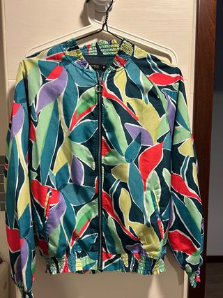 Bomber Tifossi Estampada Satinada Talla M