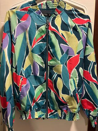 Bomber Tifossi Estampada Satinada Talla M