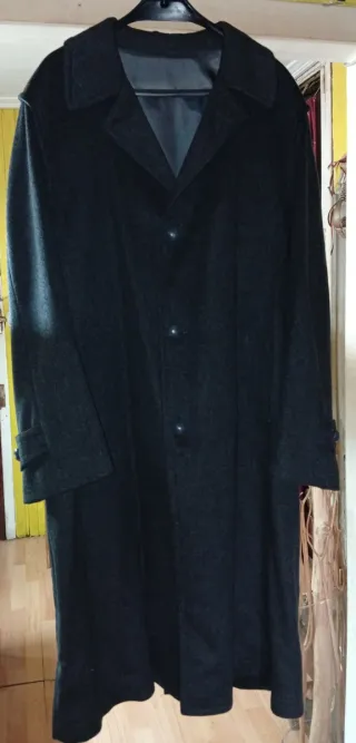 Abrigo largo vintage negro