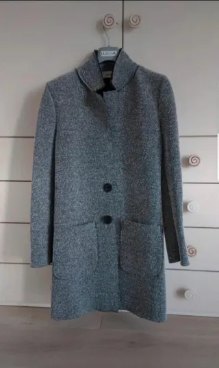 Cappotto grigio in spugna