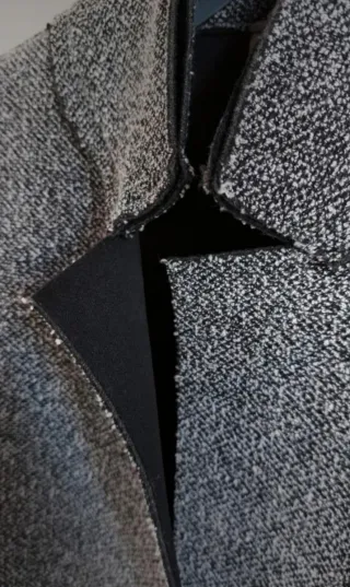 Cappotto grigio in spugna