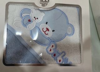 Accappatoio neonato con cappuccio Orsetto