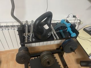 Supporto per barre e dischi da palestra