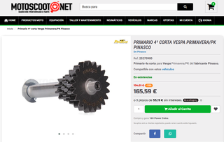 Primario 4a Corta Vespa Primavera/PK Pinasco