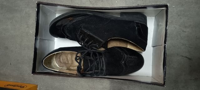 Zapatos de cordones negros mujer talla 40