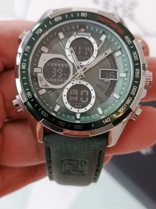 Reloj Naviforce Hombre Analógico Digital Verde