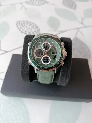 Reloj Naviforce Hombre Analógico Digital Verde