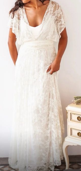 Vestido Novia Mimetik Barcelona Bohemio