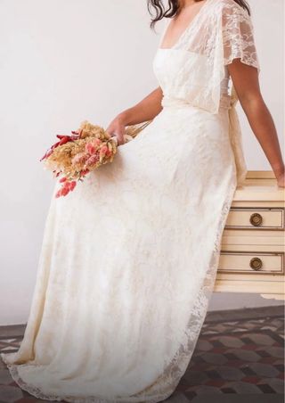 Vestido Novia Mimetik Barcelona Bohemio