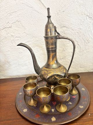 Lote Tetera Marroquí con Vasos