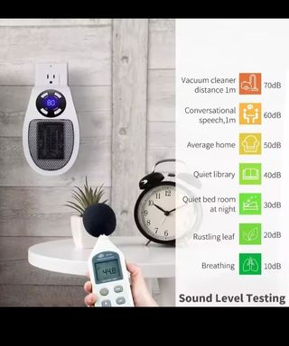 Calentador Eléctrico Portátil Enchufe Pared