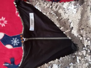 Conjunto fiesta lentejuelas plata