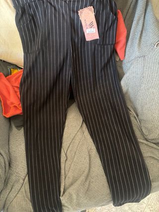 Pantalón de vestir a rayas Wang Se