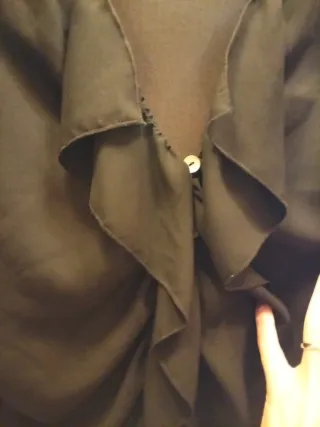 Camicia Relish nera con rouches