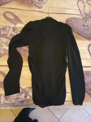 Camicia Relish nera con rouches