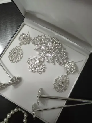 Aderezo de fallera plata a estrenar