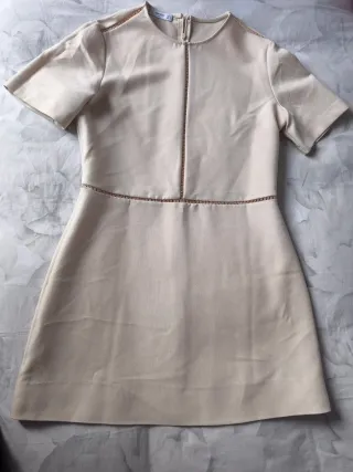Vestido Mango Beige Talla XS