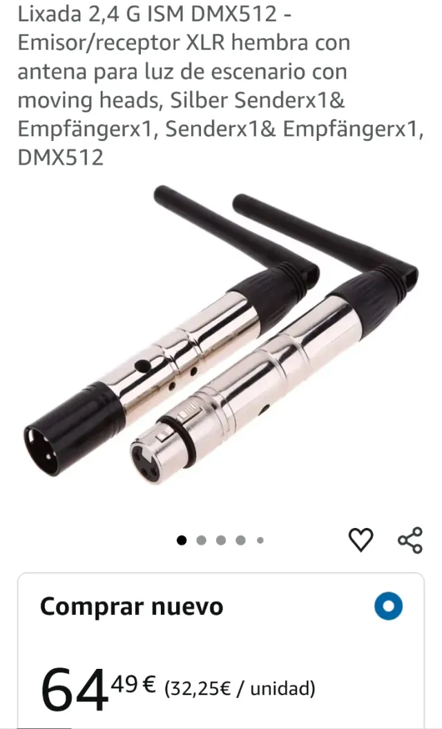 Emissor/Receptor XLR Sem Fio. Oferta.